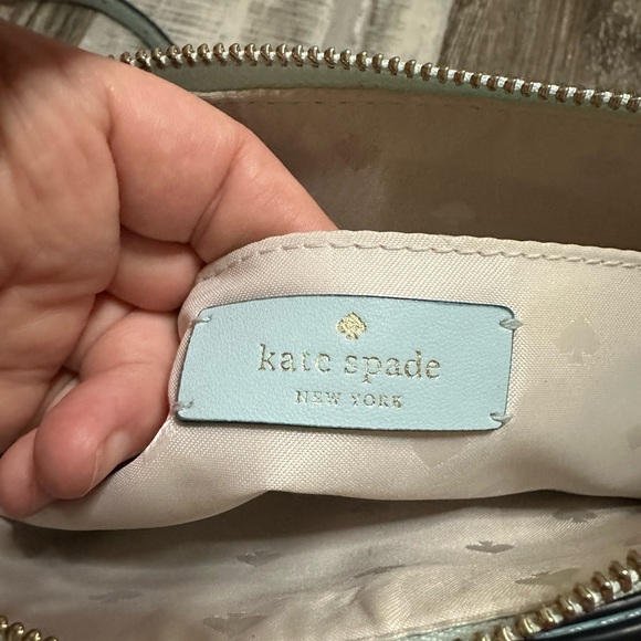Kate spade light baby blue crossbody bag purse - Picture 7 of 14